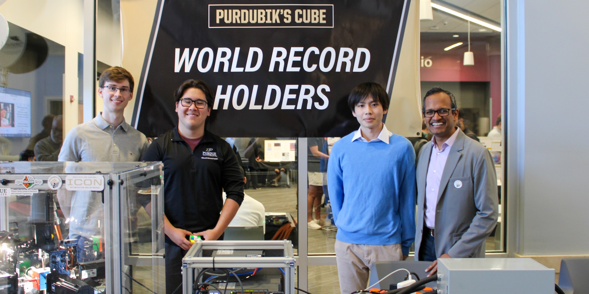 Purdue Students Shattered Guinness World Record for fastest Rubiks Cube Solving Robot