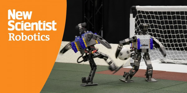 Google DeepMind OP3 Soccer Bipedal Robot with Deep Reinforcement Learning